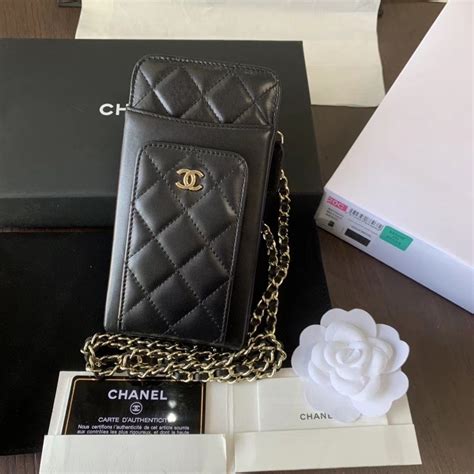 chanel handbag phone case|chanel phone bag with chain.